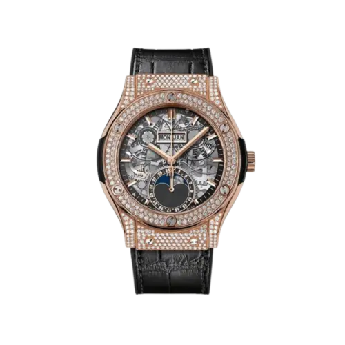 Hublot Classic Fusion Aerofusion Moonphase King Gold 42mm, Ref# 547.OX.0180.LR