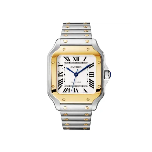 Santos de Cartier Medium Bracelet/Strap Watch Ref CRW2SA0016