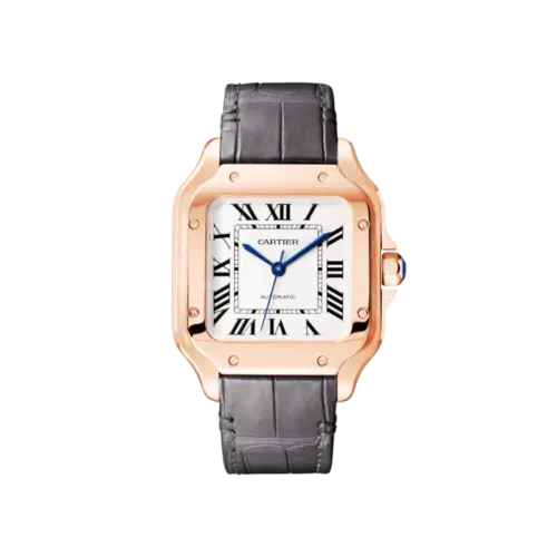Santos de Cartier Medium Automatic Gold Watch WGSA0012