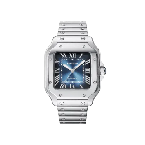 Santos de Cartier Medium Blue Dial Automatic WSSA0063