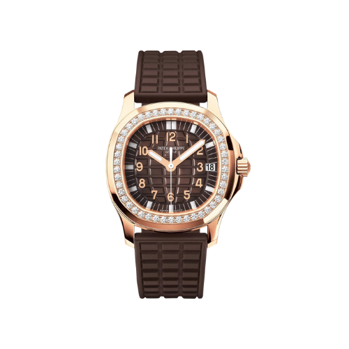Patek Philippe Aquanaut Luce Automatic Diamond Brown Dial Ladies Watch 5068R-001